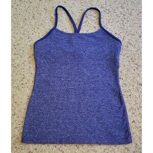Lululemon Womens Size 6 Tank Top Purple Breathable Stretch Racerback Sportwear